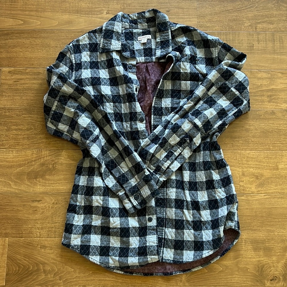 FALL FLANNEL JACKET - BURGUNDY INTERIOR
